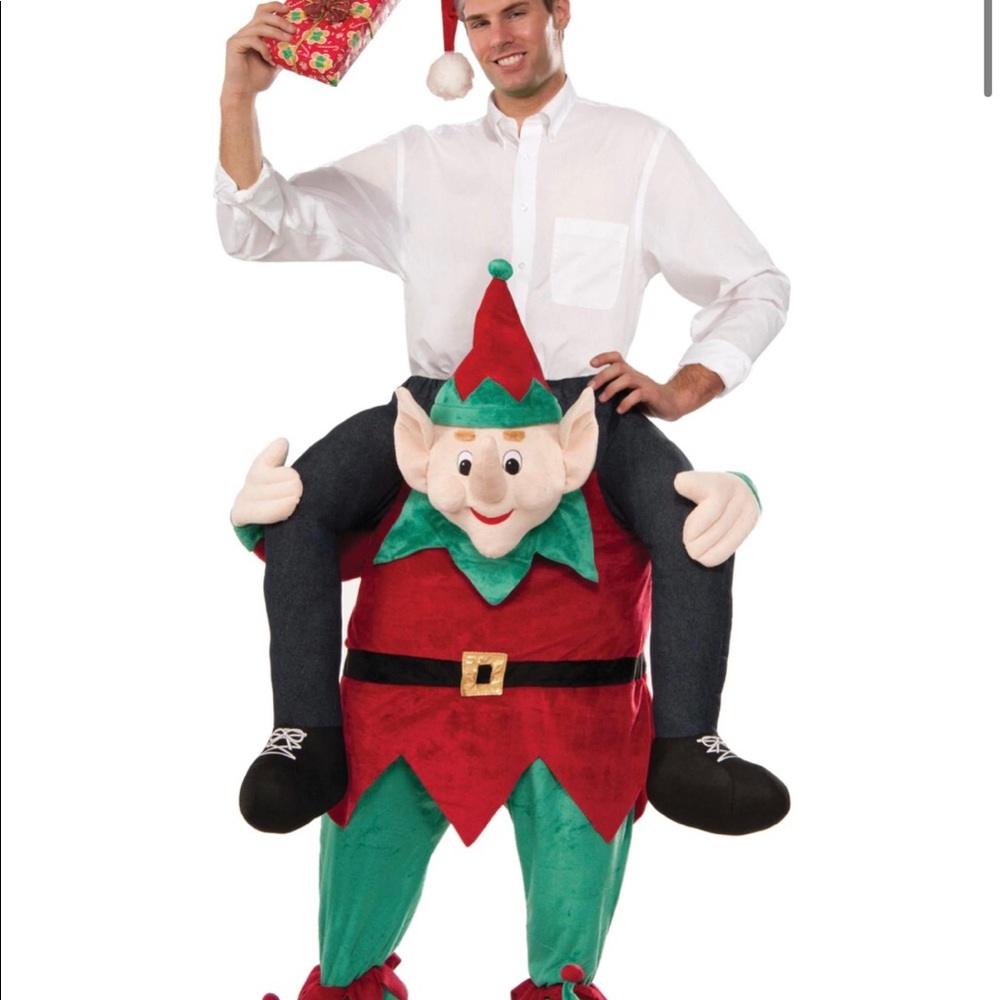 Piggyback Elf Christmas Costume